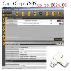 2024 Latetst Can Clip V237 For Renault Repair data software Can Clip Up to 2024.06 OBD2 diagnostic software+Reprog V191+Dialogys