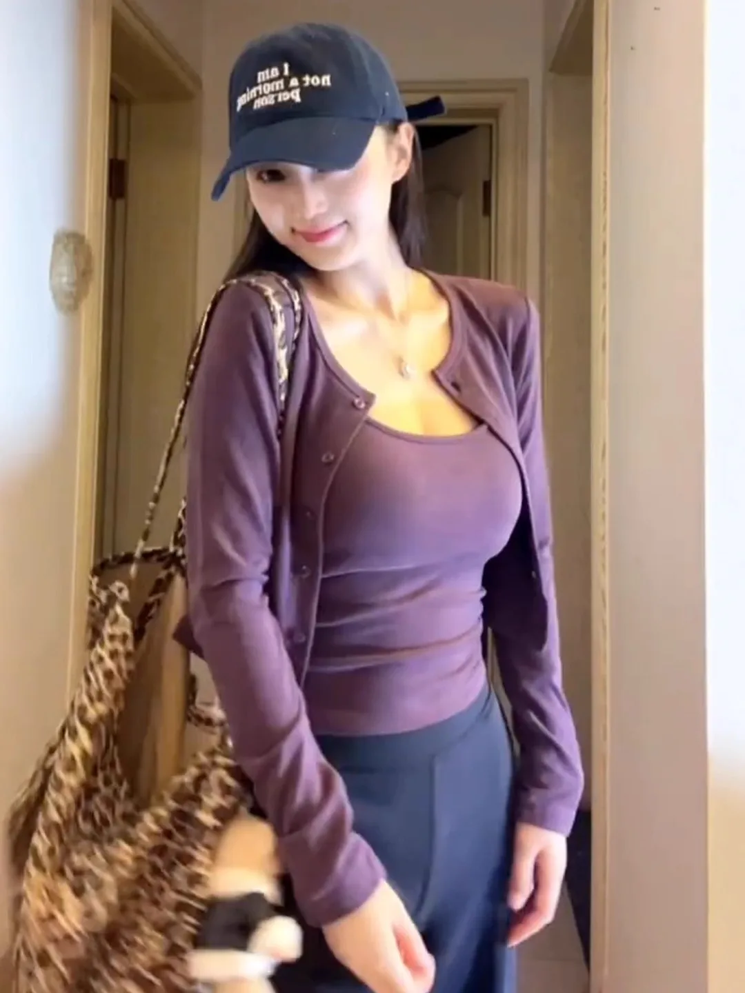 الكورية Sle طويلة Sve تي شيرت سترة المرأة الخريف ارتداء سليم صالح ort أعلى ملابس داخلية قطعتين مجموعة للفتيات الصغيرات #4