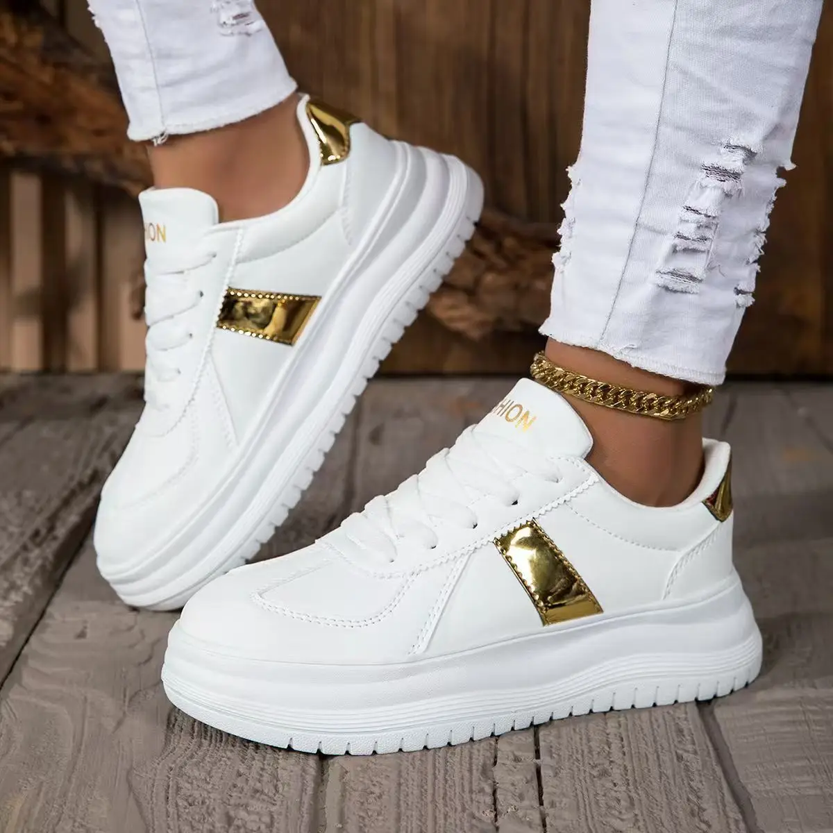 زوج من الأحذية الرياضية الجلدية للأطفال للفصول الأربعة، أحذية كاجوال مسامية ومريحة ومقاومة للاهتراء، مقاسات 36-42، MF-2025ZHR