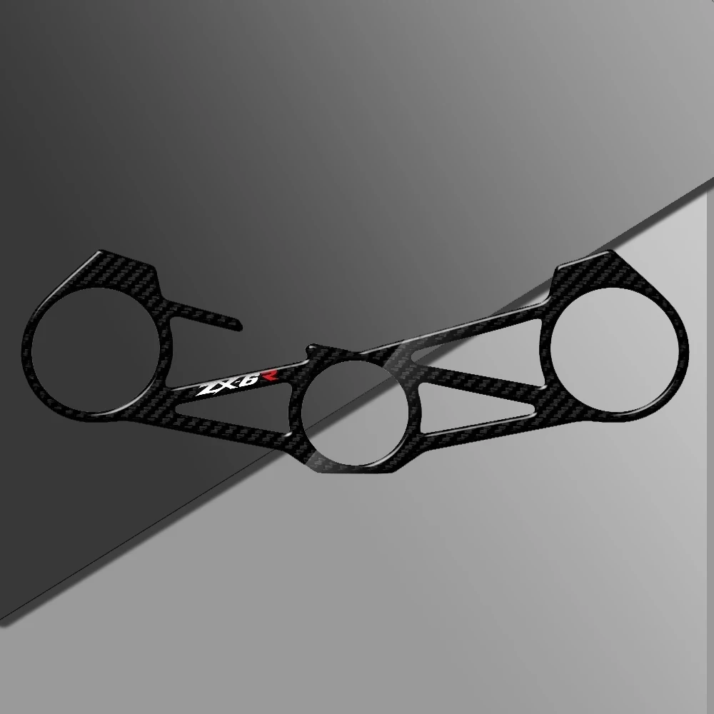 

Для Kawasaki ZX6R ZX-6R ZX 636 2012-2016 модификация мотоцикла 3D текстура углеродного волокна три деревянные наклейки на крышку yoke