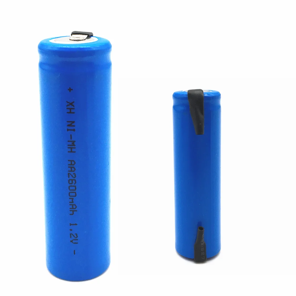 Batteria AA ni-mh da 1.2v batteria ricaricabile AA da 2600mah per microfono telecomandato e altri prodotti elettronici