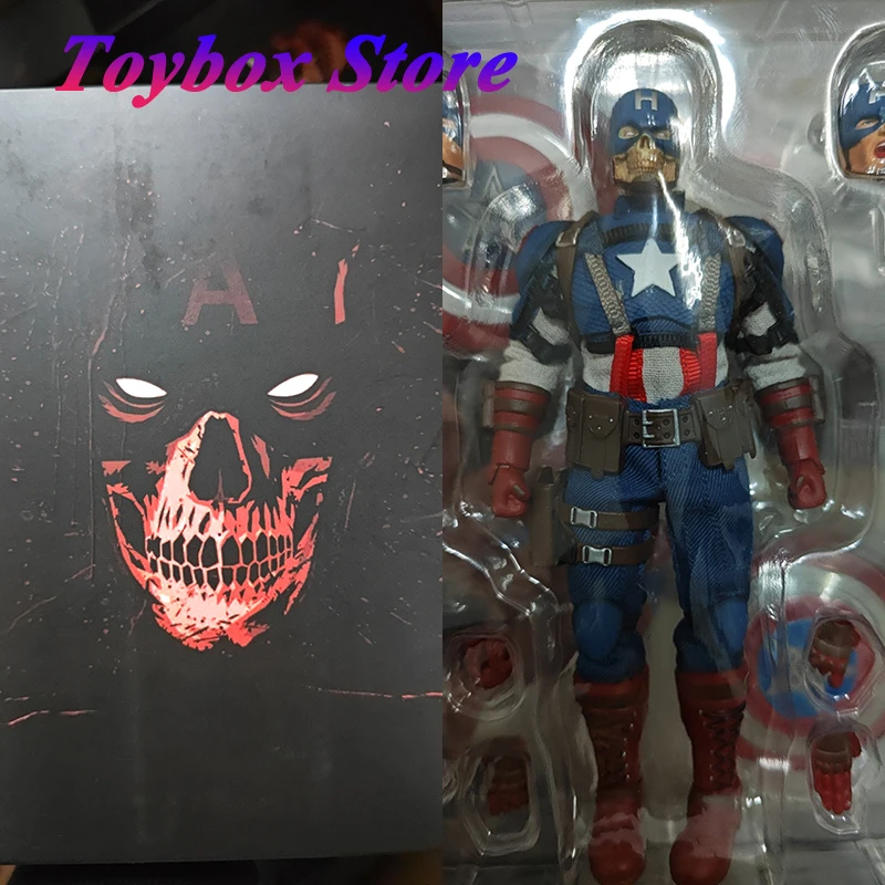 

Joy Man Toys 1/12 American Soul War Hero Action Figure Skull Head Captain 6inches JMToys JM003 Figurine Model Doll Gifts