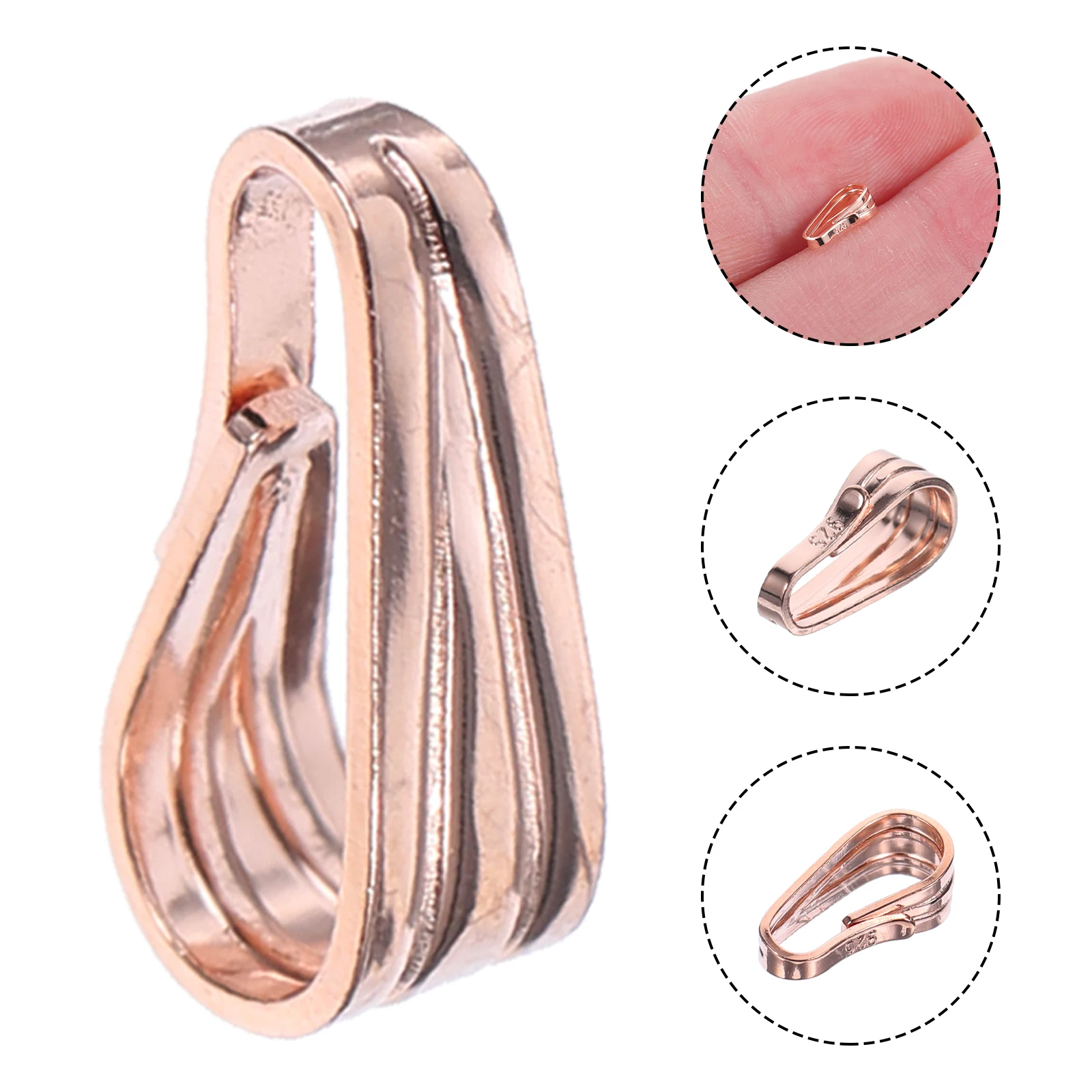 

10pcs Head Accessories Necklace Pendant Link Buckle Jewelry Pendant Clasps DIY Necklace Connectors Keychain Bag Hanging Decor