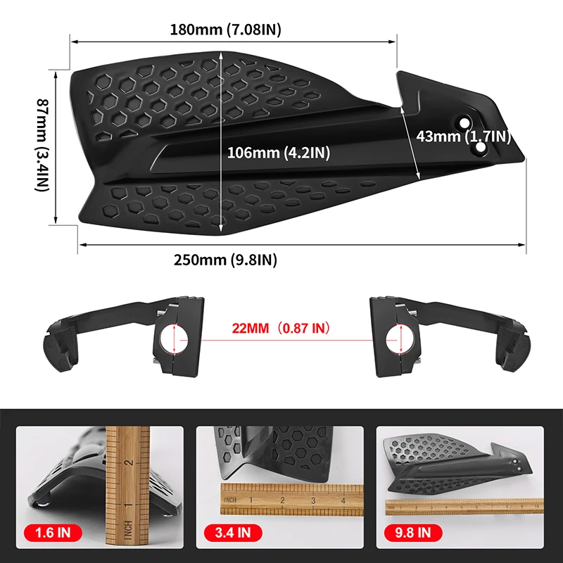 Motorcycle Hand Guard Handguard Shield Windproof Motorbike Motocross Universal Protector Modification Protective Gear 12 Colors - Image 6
