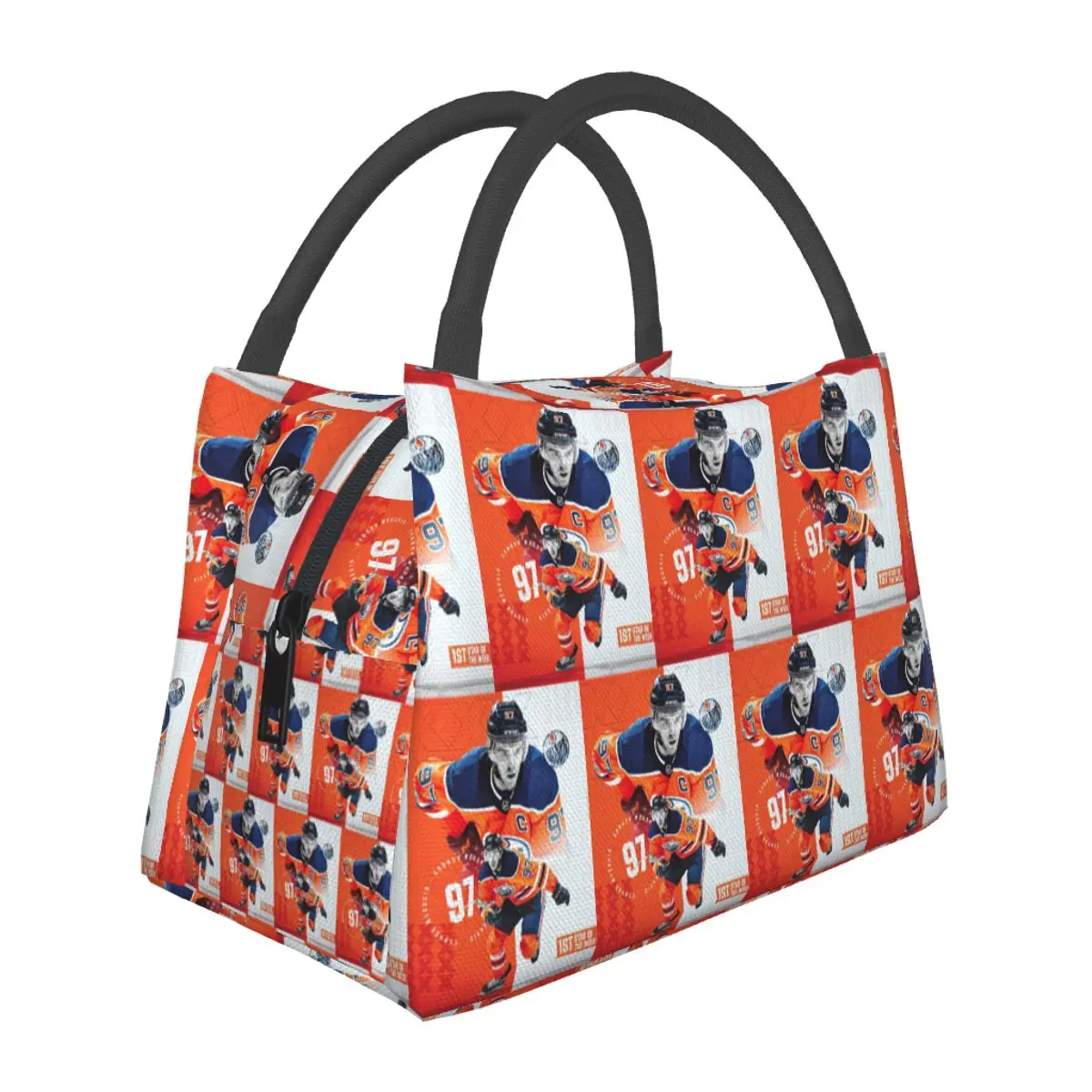 Connor McDavid Lightweight Handheld Insulated Lunch Bag Large Capacity for Adults Students Travel Picnic