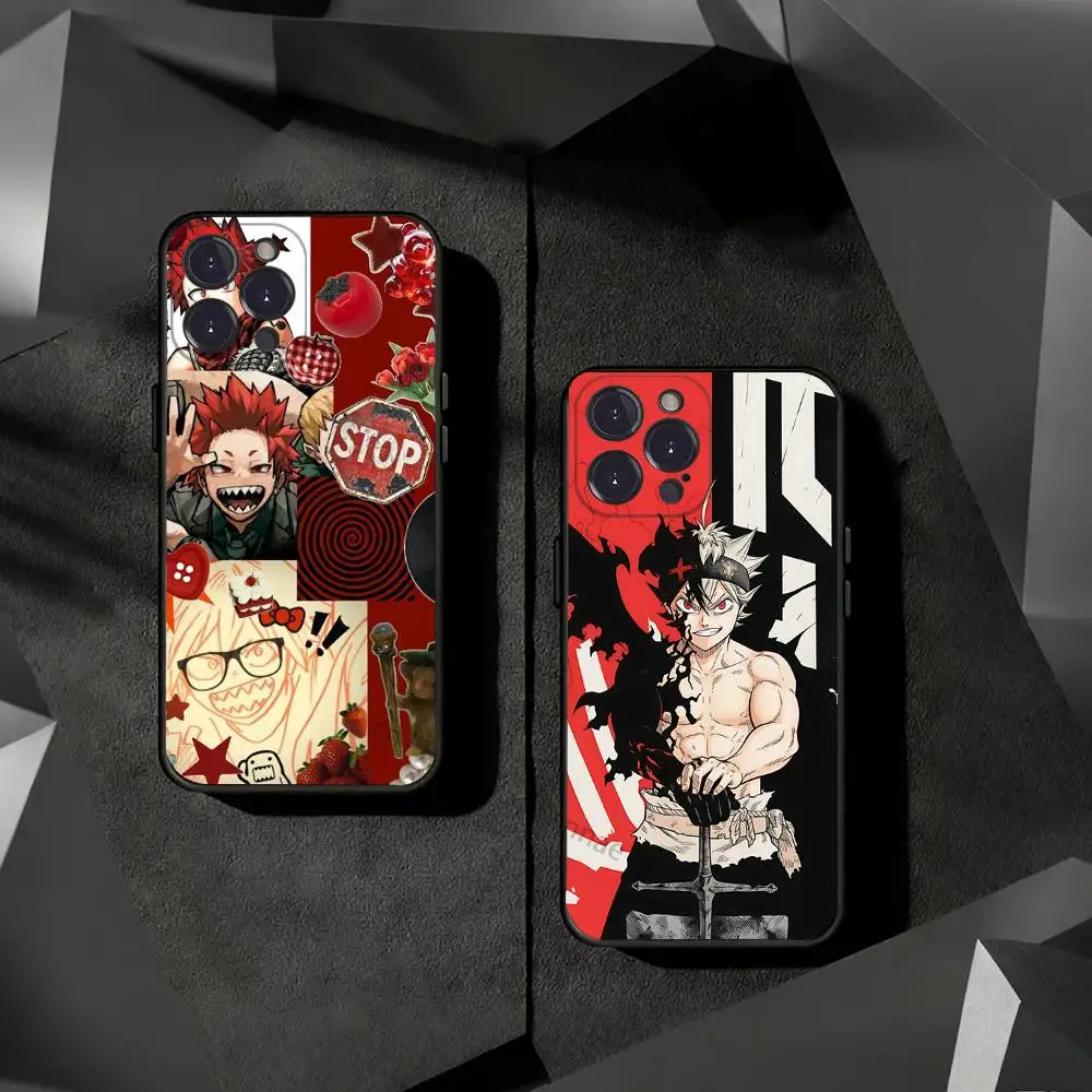 MHA K-Kirishima Eijirou Phone Case For iPhone 17 16 15 14 13 12 11 Pro Xs Max Mini Plus Antislip Shockproof Hard