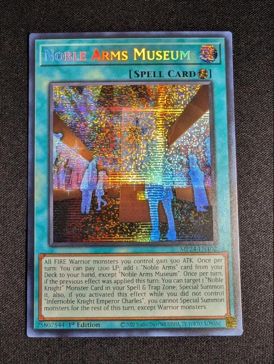 

Yugioh KONAMI Duel Monsters TCG MP24-EN102 Noble Arms Museum Secret Rare English 1st Edition Collection Mint Card