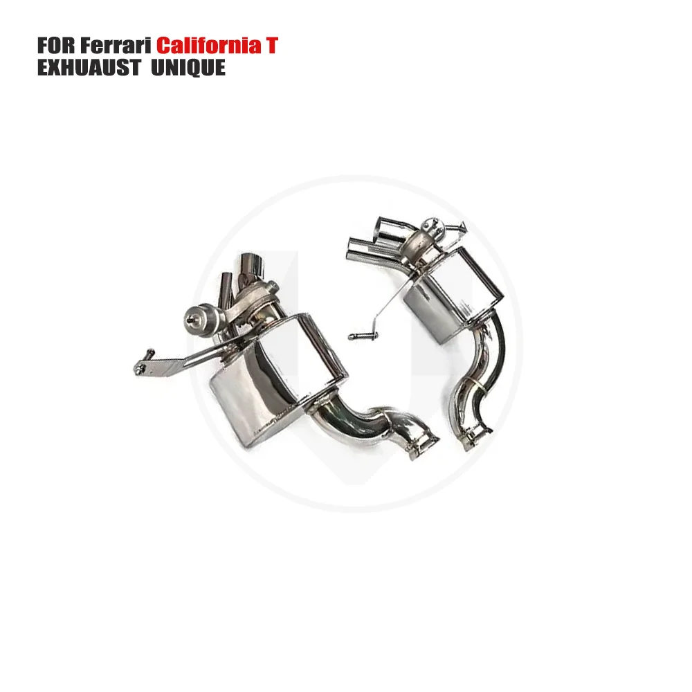 UNIQUE Stainless Steel Exhaust System Performance Catback for Ferrari CaliforniaT Catless Downpipe With Heat Shield