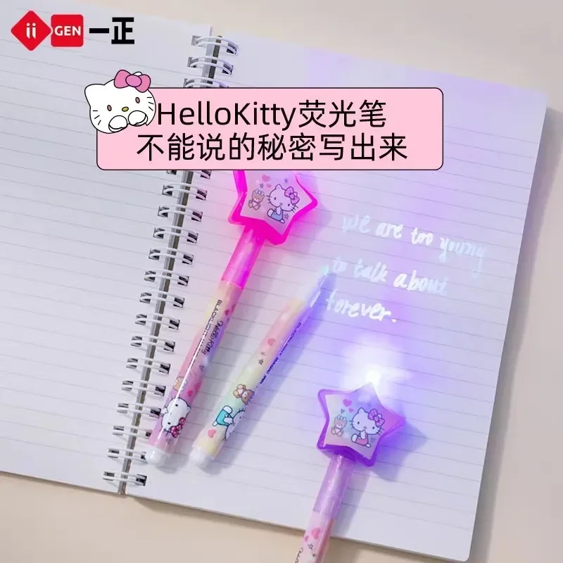 Sanrio Kawaii Cinnamoroll Hello Kitty Magics Invisible Pen Cute Cartoon Kuromi My Melody Highlighter Pen Children Toys for Girls