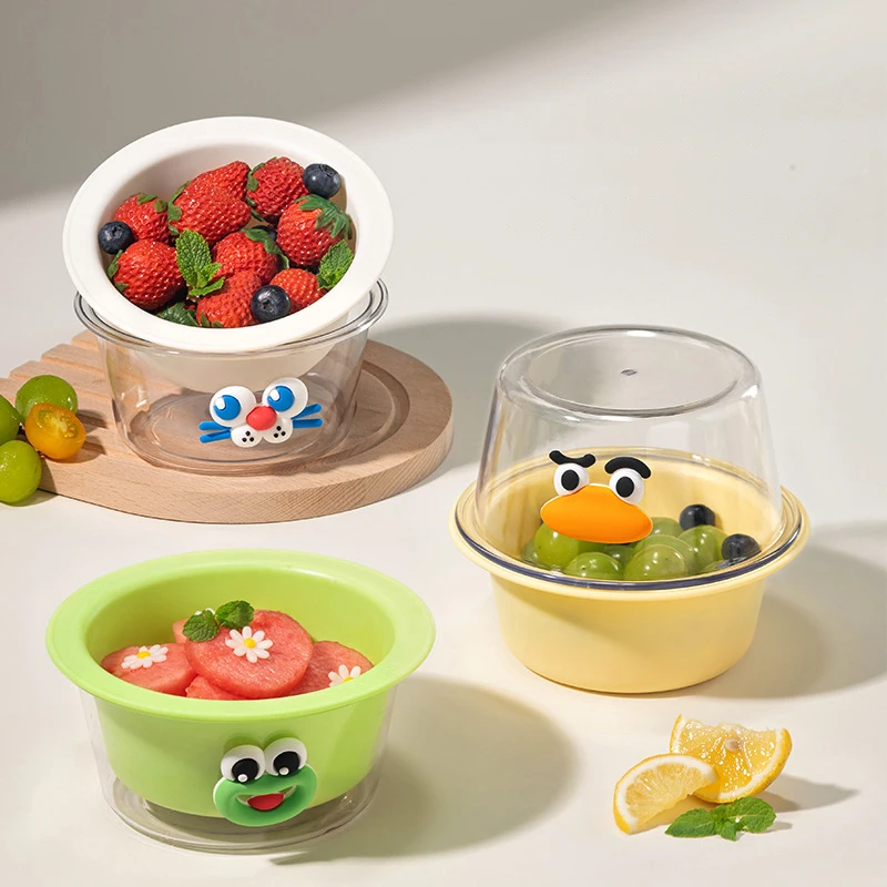 Mini escurridor creativo y grueso de doble capa, cesta multifuncional para almacenamiento de aperitivos y frutas para el hogar, accesorios de cocina