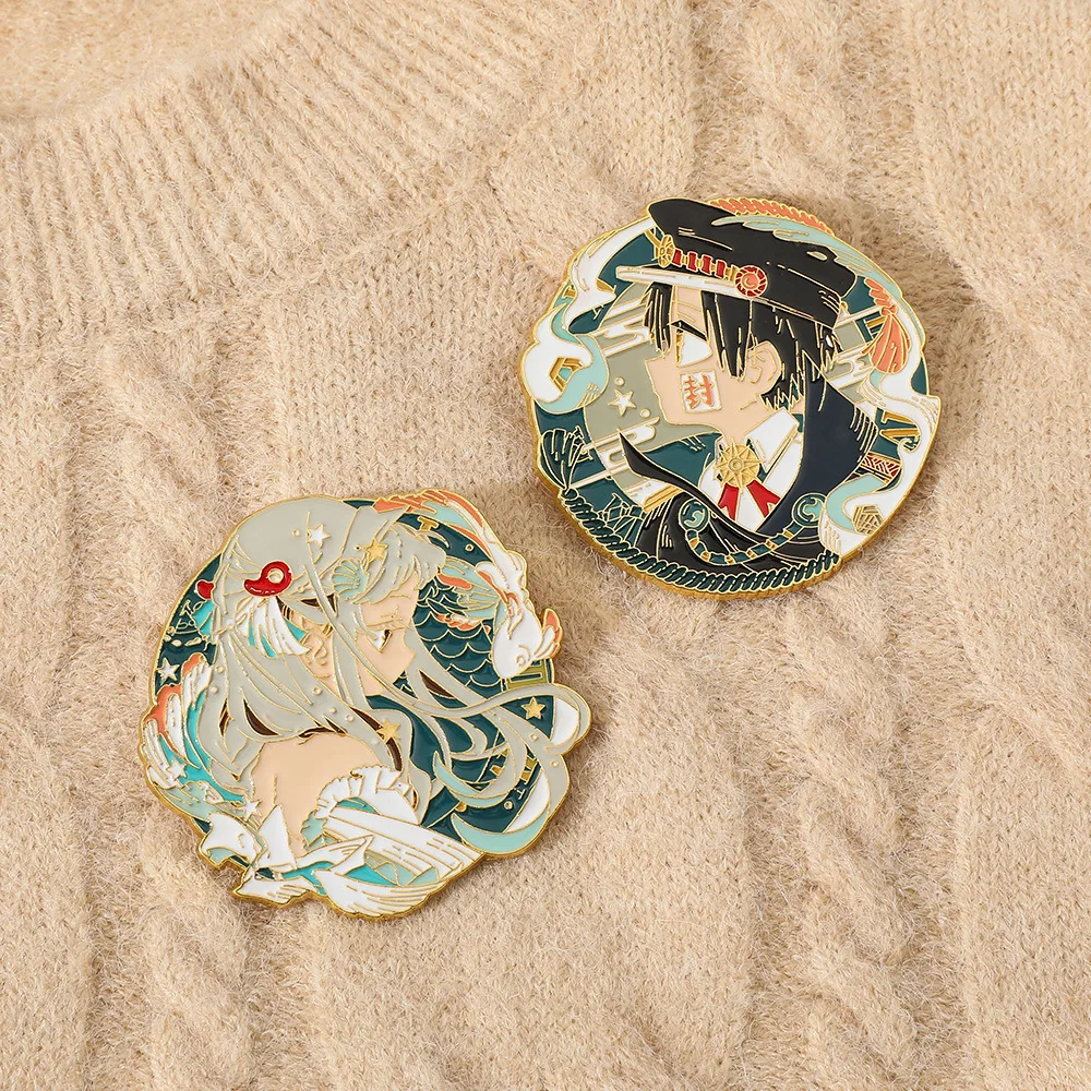 Anime Toilet-bound Hanako-kun Enamel Pins Yugi Amane Yashiro Nene Figure Badge Brooches For Fans Backpack Shirt Bag Jewelry