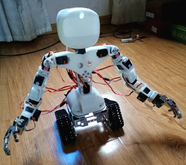 Mini Bionic Hand Humanoiden Roboter Arm Roboter Hand Fünf Finger Klaue Kralle Für Metall Manipulator Arm Greifer Smart DIY Zubehör – Detail 3
