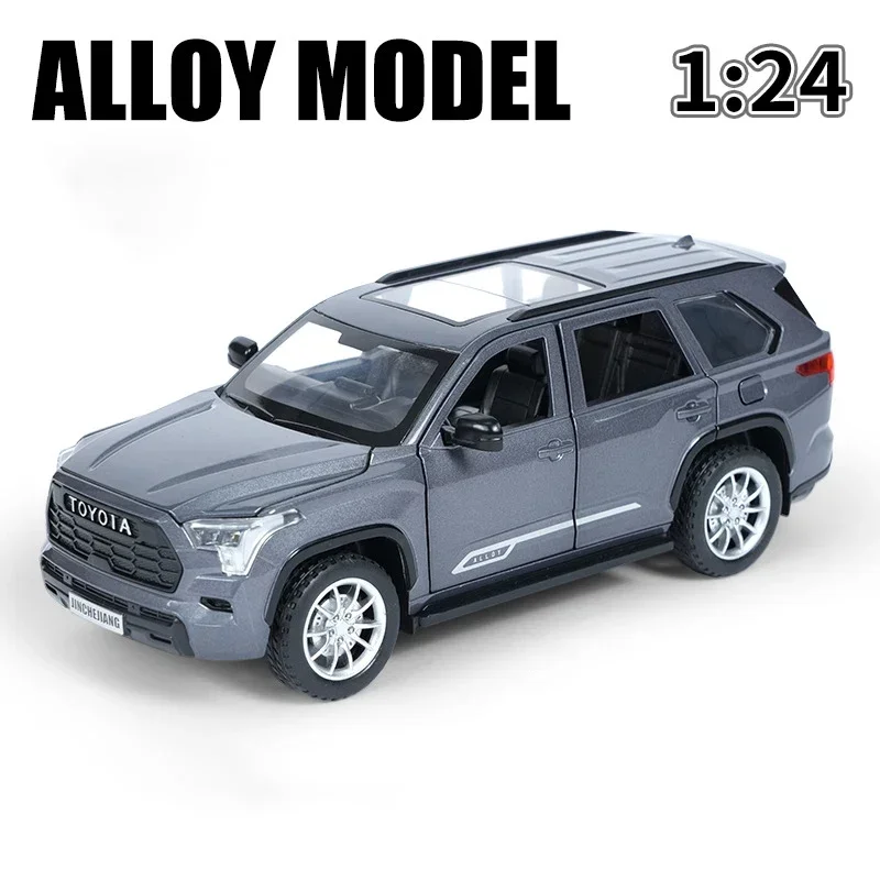 

1:24 Toyota Sequoia SUV Spray Function Alloy Model Car Toy Diecasts Metal Casting Sound and Light Car Toys Vehicle