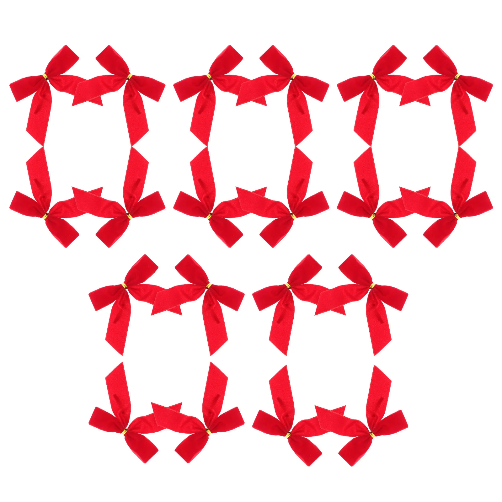 

24Pcs Small Christmas Bows Red Mini Decorations for Hair Holiday Party Crafts Wreath Tree Decor Christmas Hair Bows