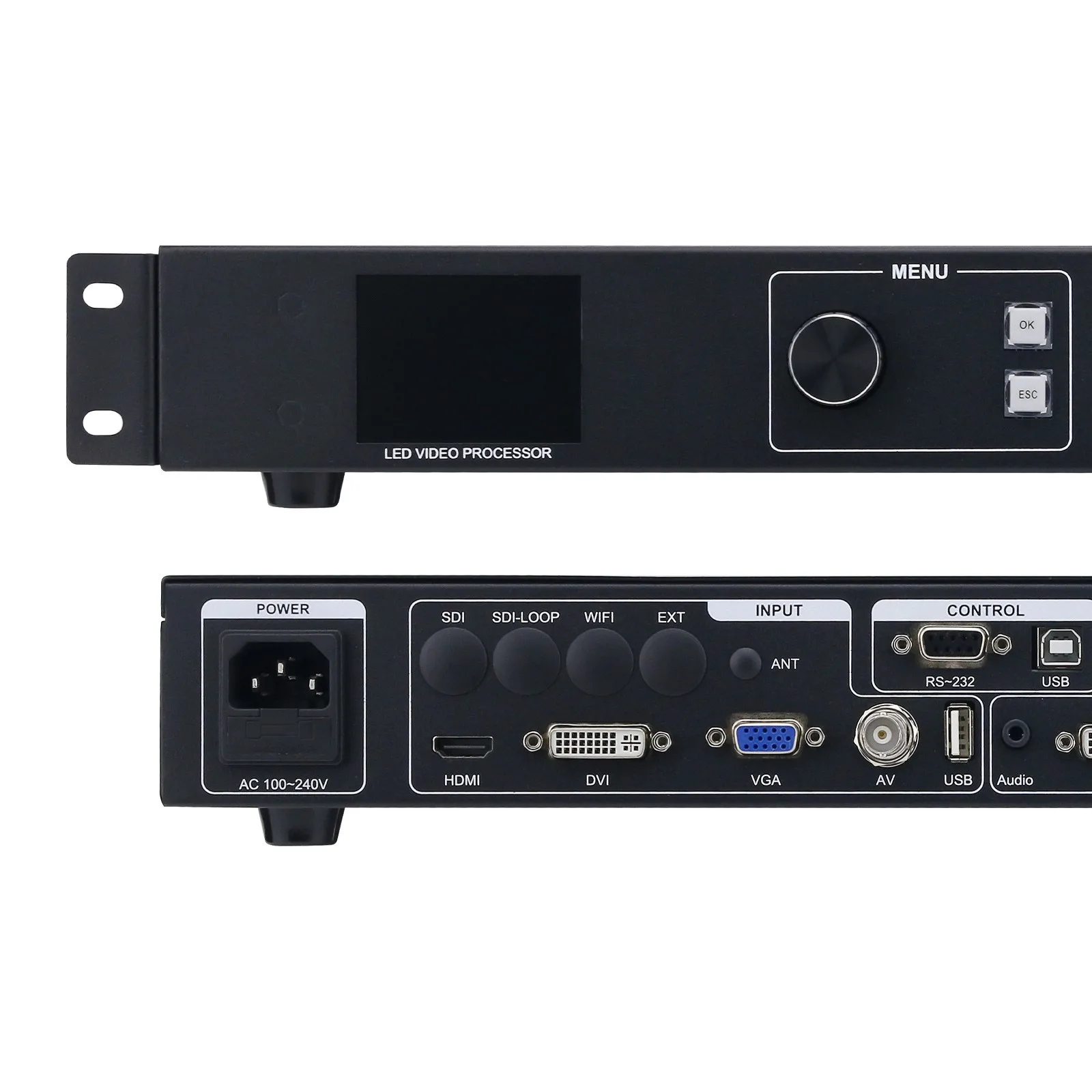 Linsn TS802D + AMS-MVP300 Control Card And Full Color Light Emitting Diode Video Processor For Video Wall Screen