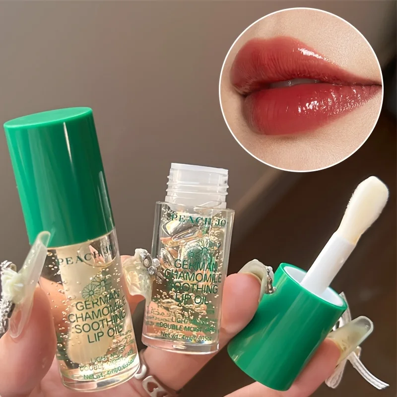 Kamillen-Lippenöl, langanhaltender Feuchtigkeitsspender, reduziert Lippenlinien, beugt Trockenheit vor, Lippenpflege für Herbst, Winter, Weihnachtsgeschenk
