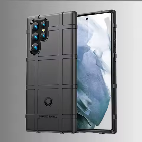 Shockproof Rugged Case for Samsung Galaxy S25 Ultra S24 S23 S22 S21 S20 Note 20 10 Plus Silicone Armor Back Phone Cover Shield