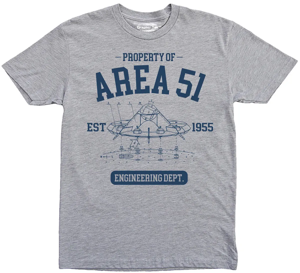 Property  Area 51 t-shirt, Engineering department, Alien, UFO, Engineer, Space