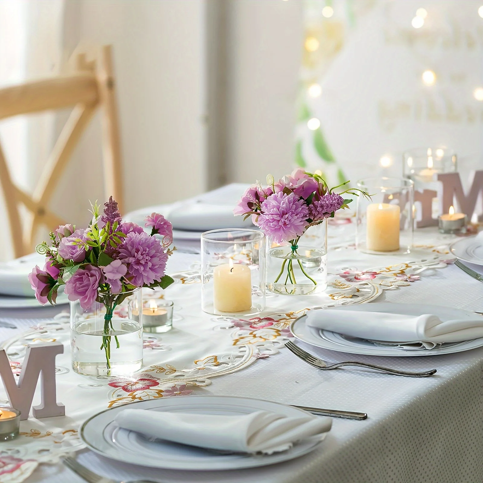 3 Pcs Candle Holder Clear Acrylic Vases for Centerpieces Candles Floating Candles, Wedding Christmas Home Decor Cylinder