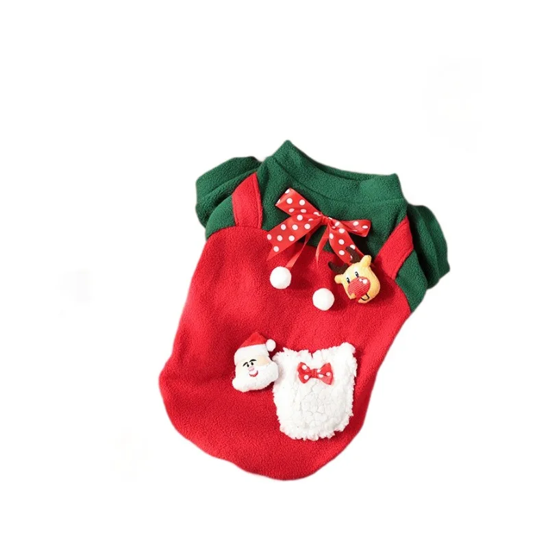 

Christmas Dog Costume Pet Clothes for Dogs Cats French Bulldog Coat Jacket Warm Pets Dog Clothes Dressing up for Xmas