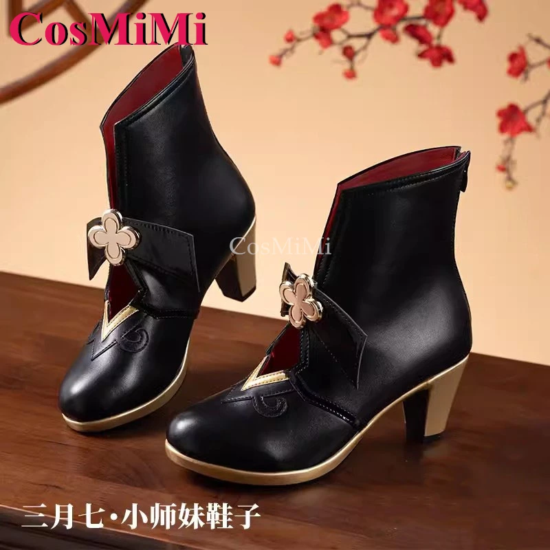 

CosMiMi Game Honkai: Star Rail March 7th Little Junior Shoes Cosplay Fashion Universal Ankle Boots Women Party Role Accessories