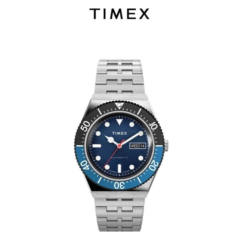 TIMEX автоматические брендовые мужские часы, роскошные многофункциональные часы для отдыха для мужчин, наручные часы со стальной полосой и календарем