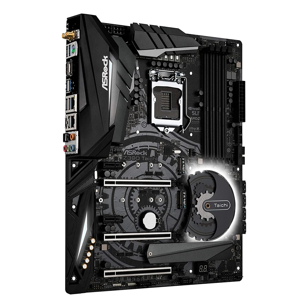 ASRock Z390 Taichi motherboard supports 9th and 8th Generation CPU Socket 1151 DDR4 4200+ (OC)