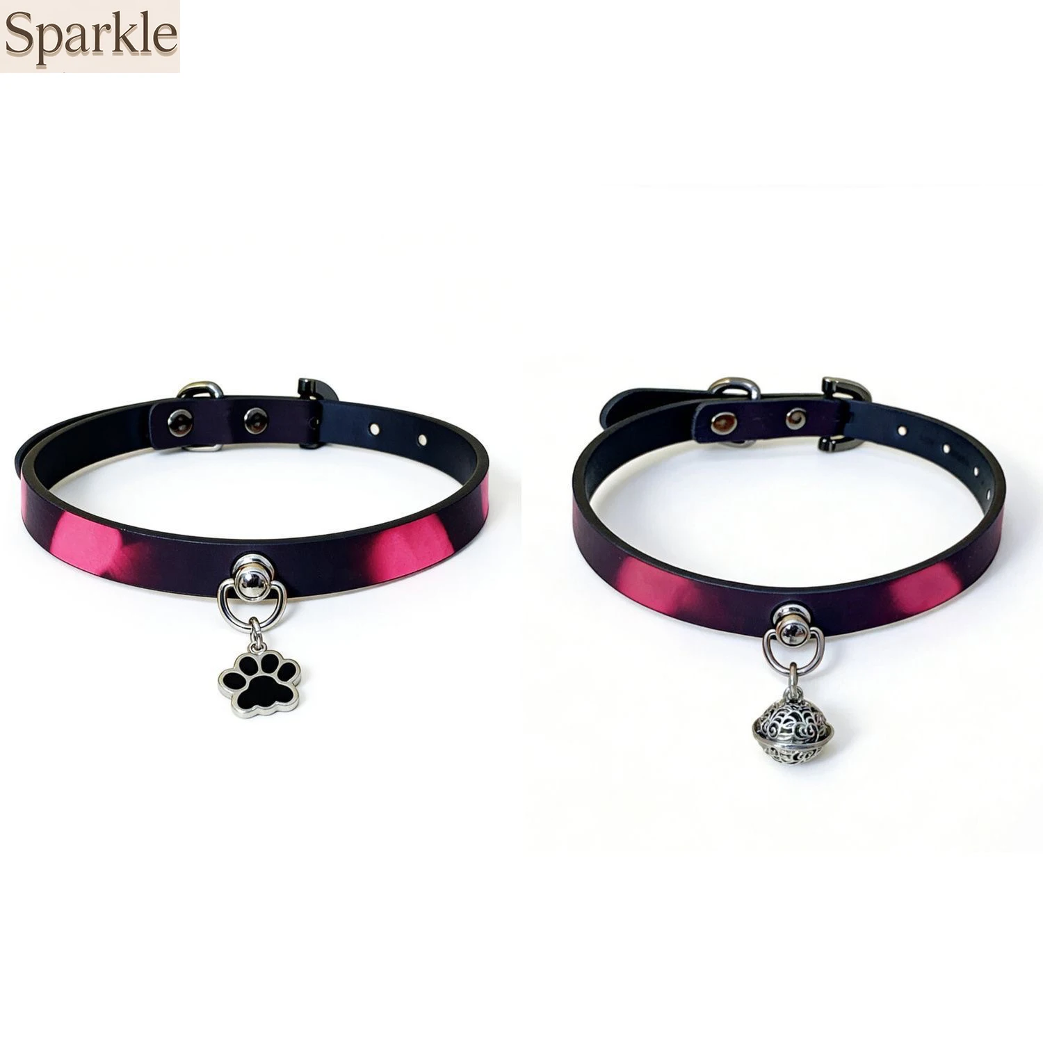 Gothic Punk Dark Star & Bone Pendant Choker Necklace Y2K Edgy Thorns Barbs Collar for Spicy Girls Jewelry Accessory