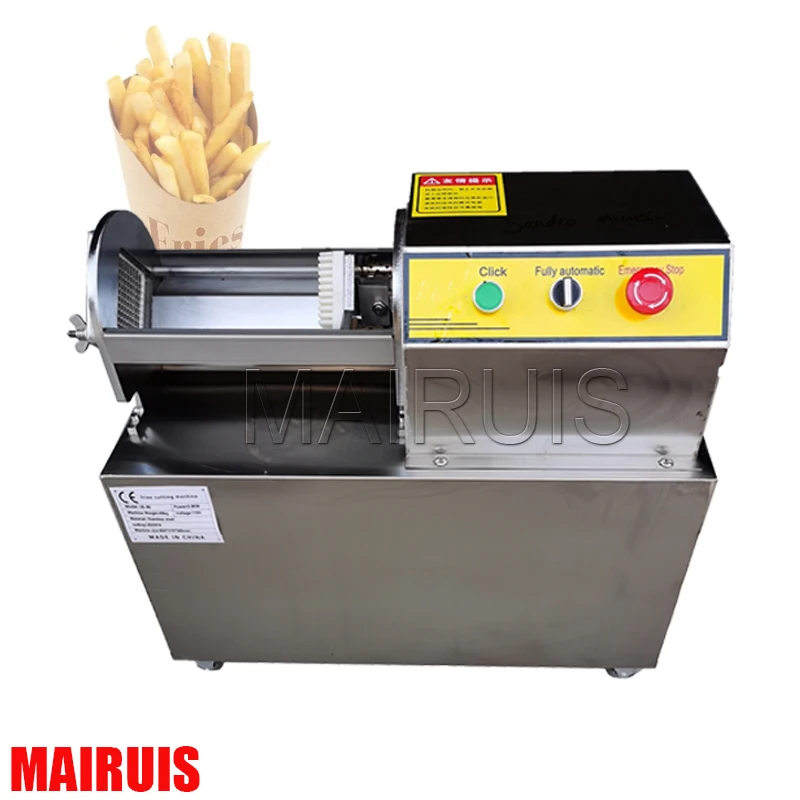 

Electric French Fries Machine Stainless Steel Kitchen Potato Carrot Fries Cutting Machine Vegetable Strip Cutter