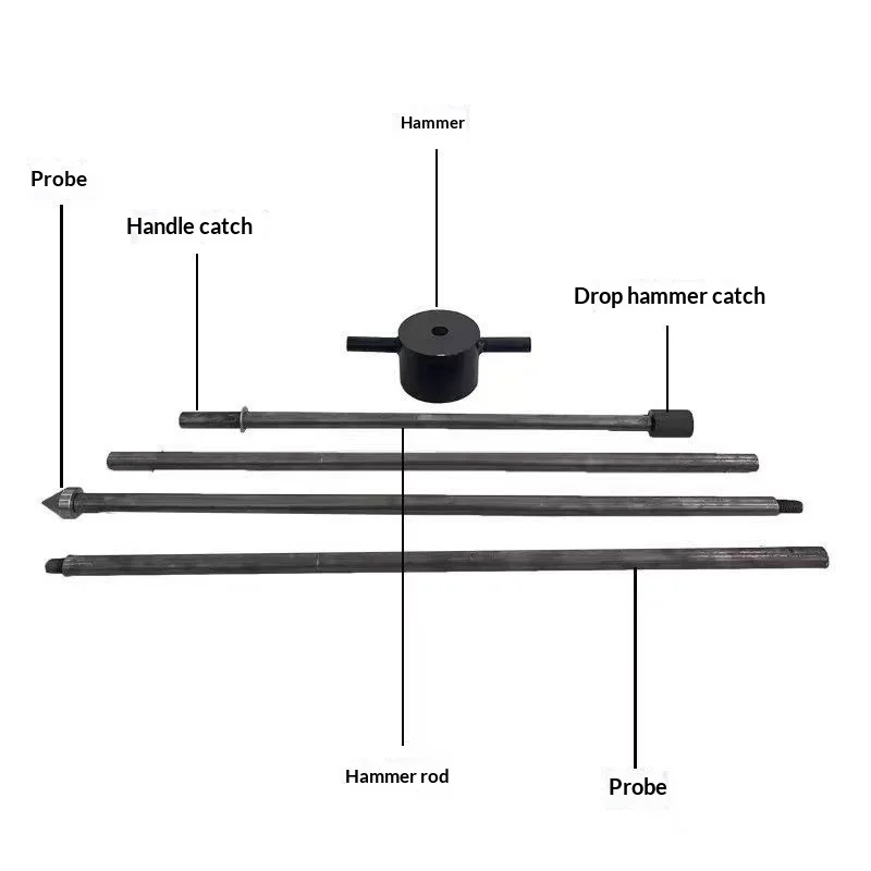 Light Dynamic Cone Penetrometer DPL Soil Tester High Accuracy Geotechnical Investigation | ASTM D6951 Portable