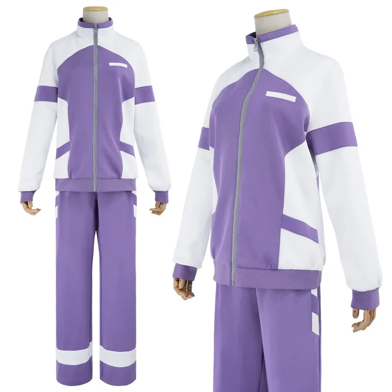 

Game Oguri Cap Cosplay Horse Costume Purple Sportswear Coat Pants with Wig Full Set for Women Role Play Outfit Theme Party