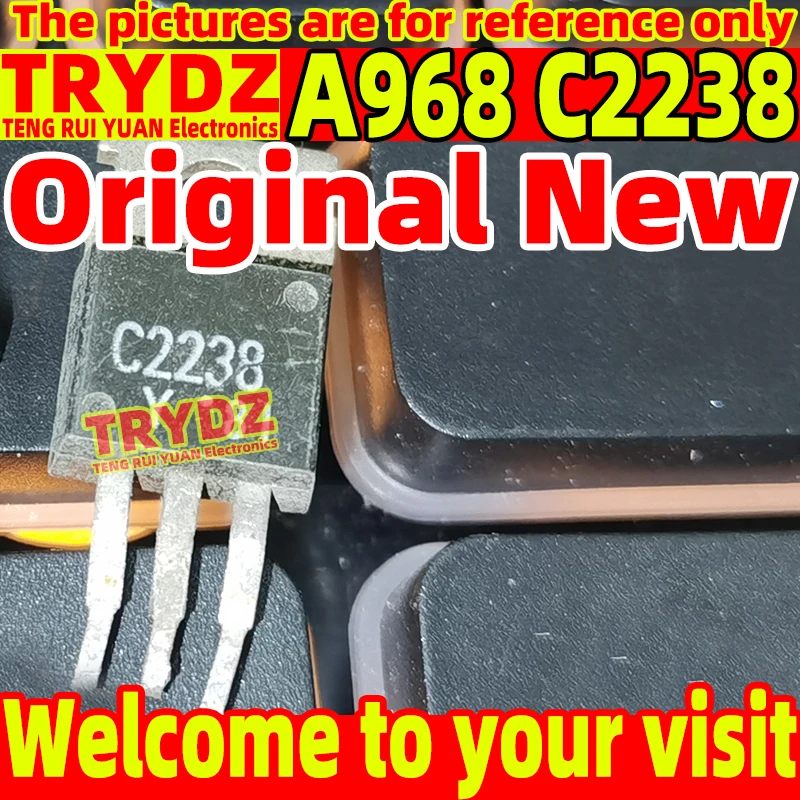 10-1 pairs Original New A968 C2238 2SA968 2SC2238 TO-220 Audio amplifier transistor