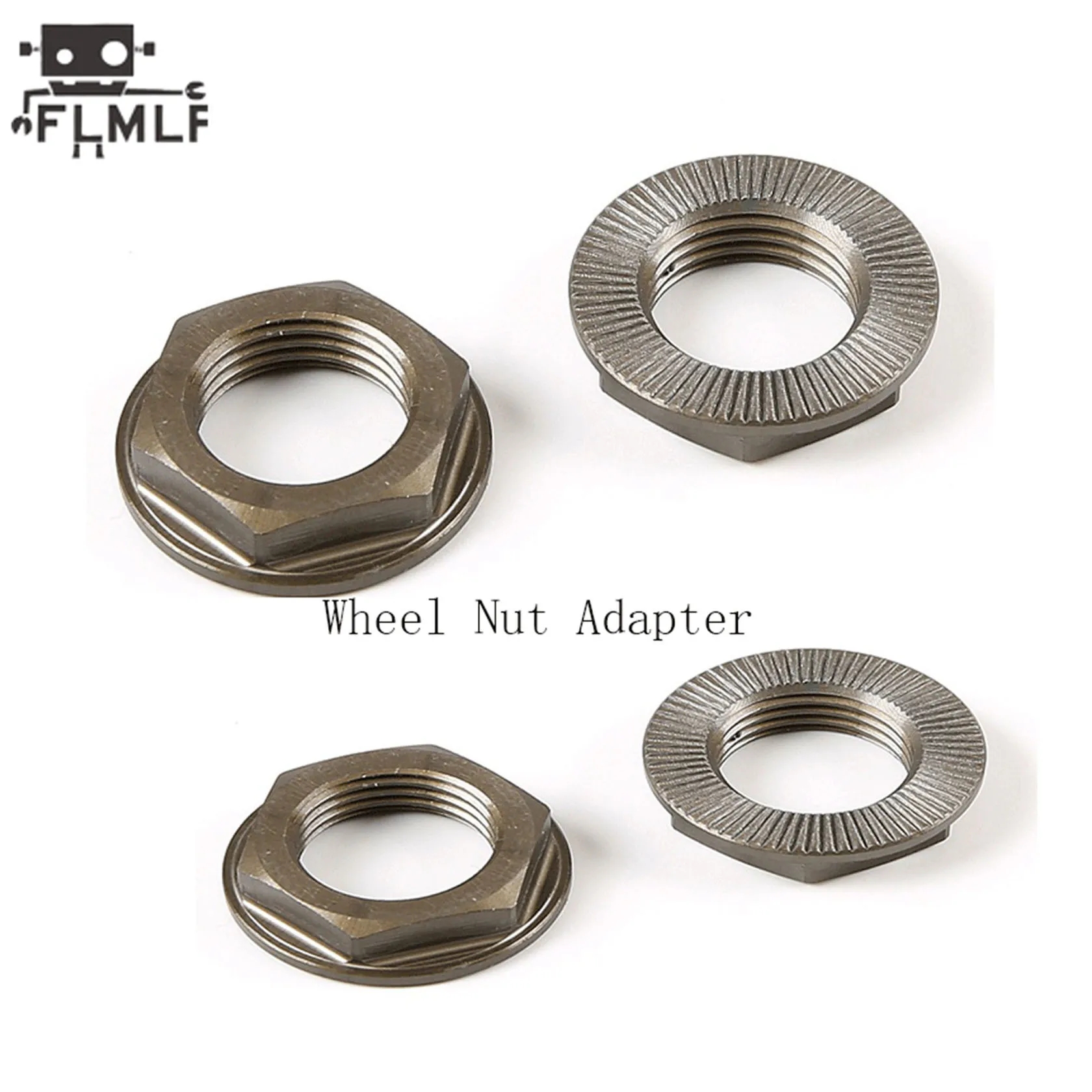 Hard Anodizing Flange Nut Wheel Nut Adapter Fit for 1/5 Rovan F5 Truck MCD XS-5 RR5