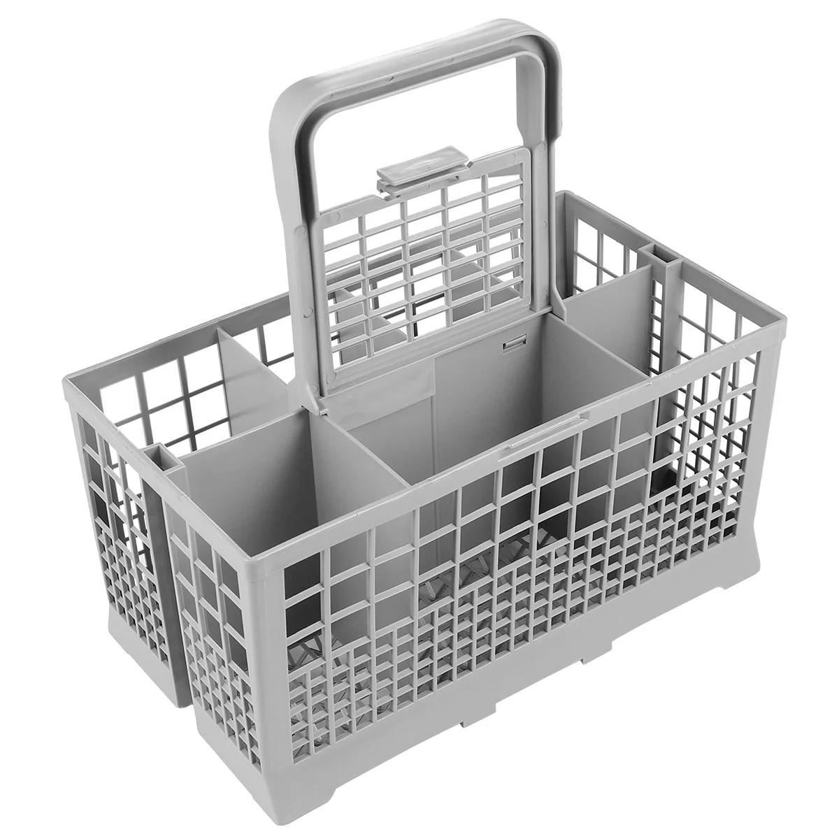 

Cutlery Dishwasher Basket Kitchen Drain Basket with Handle Multifunctional Storage Box Organizer for Silverware Office Supplies
