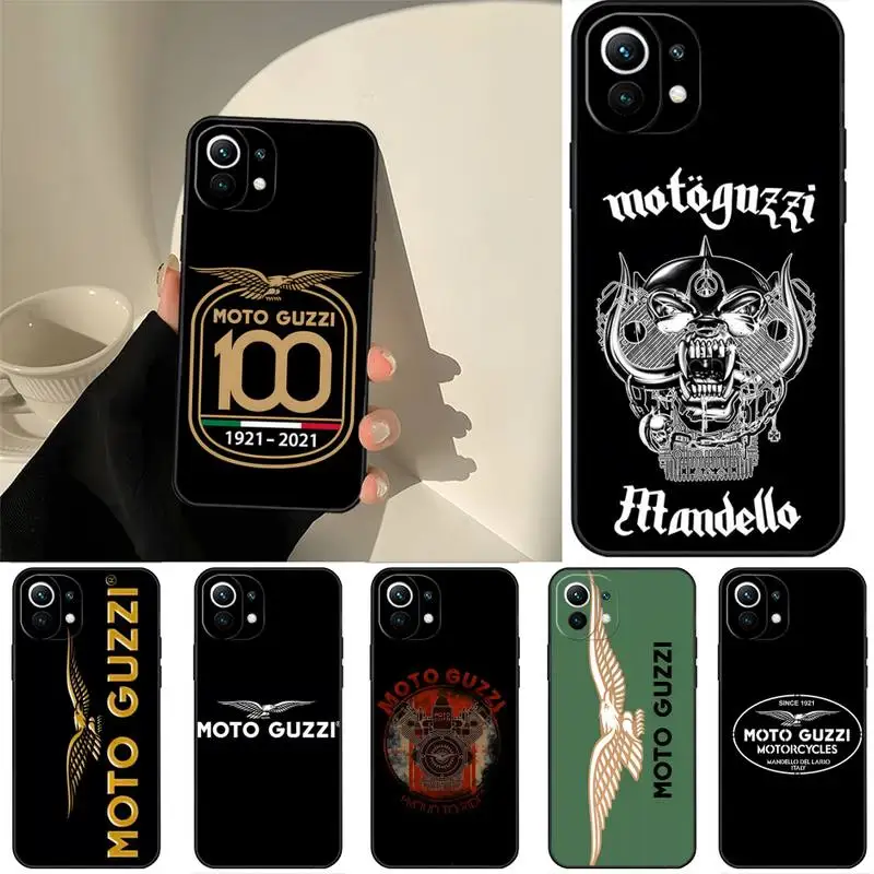 

Motoguzzi Phone Case For Xiaomi 12 Sultra Poco M3 Pro X3 Mi 9t 10t 11 11i 11x Nfc F3 Redmi 9 8 7 Black Soft Funda Shell Cover