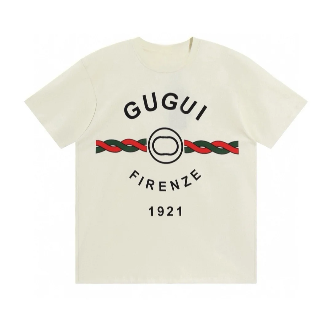 

25 T-shirts for Men and Women Loose Casual Versatile Tops, Short-sleeved Bottoming Shirts Spring and Summer New Printed Letters