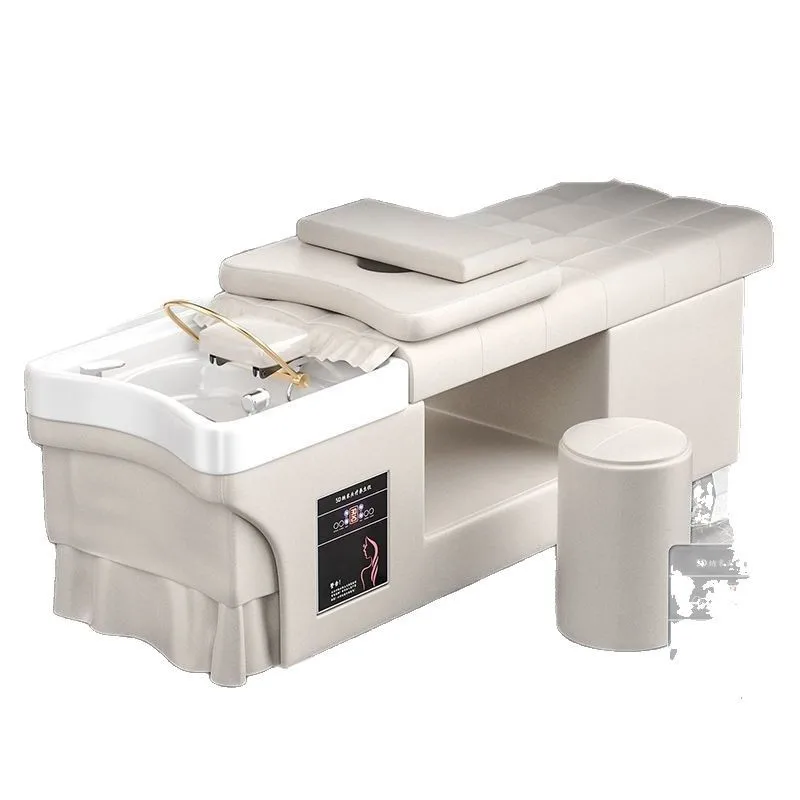 Head Treatment Bed with Fumigation Water Circulation Massage Thickened Shampoo Bed Thai Beauty Bed Beauty Salon Hair Salon Speci