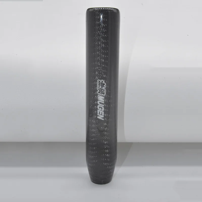 Universal Carbon Fiber Long Gear Shift Knob 13cm 18cm MUGEN Manual Transmission Gear Stick Head Shifter Lever Handle New