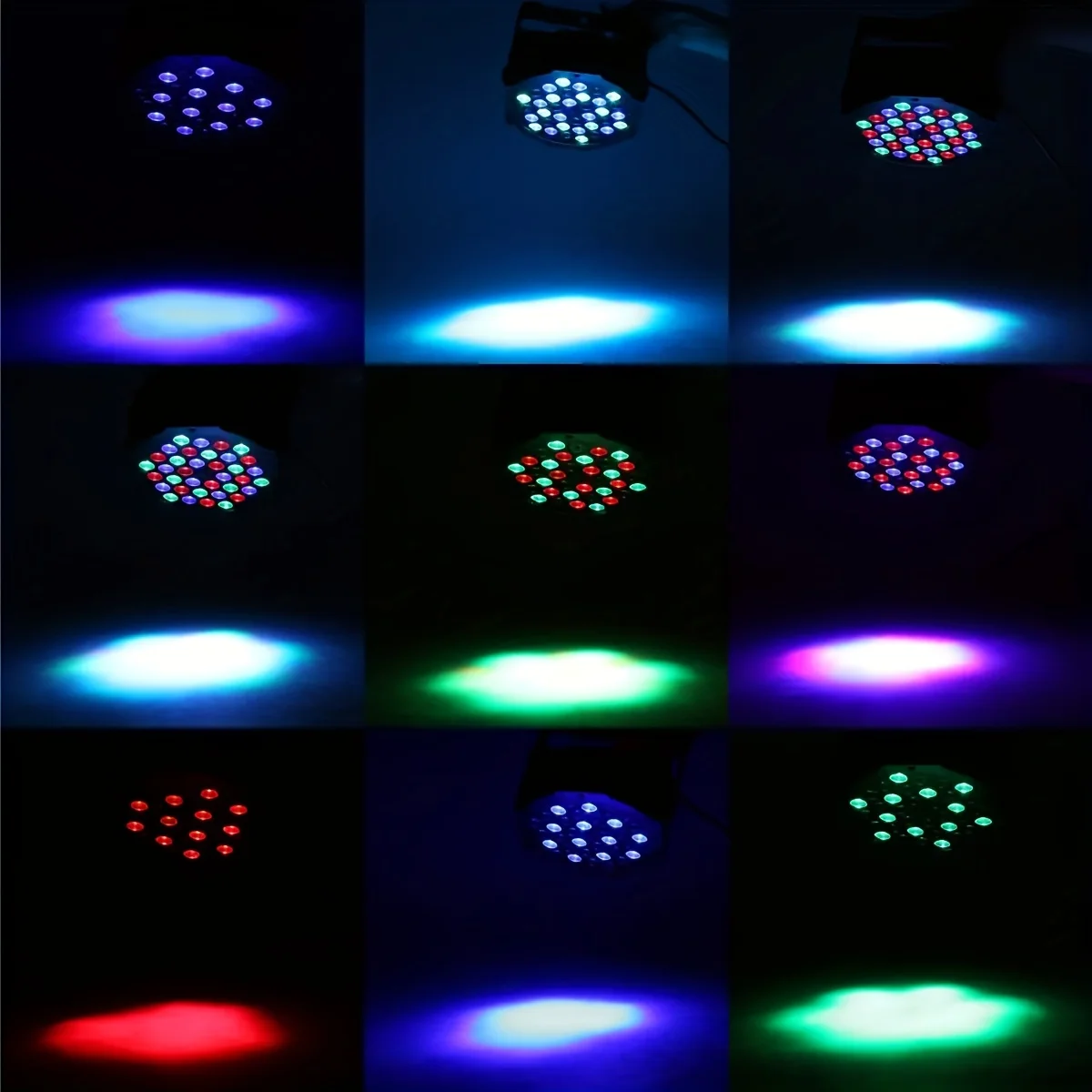 36 LED RGB Remote Control Par Light Stage Flat Par Lighting For DJ Disco Party Christmas Bar Club Holiday Wedding Show Lights