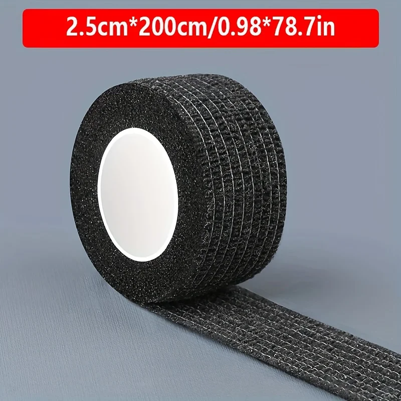14 Rolls Black Bicycle Handlebar Tape, Multi-purpose Self-adhesive Tape, All-Season Elastic Tape, 79-inch Length, Durable