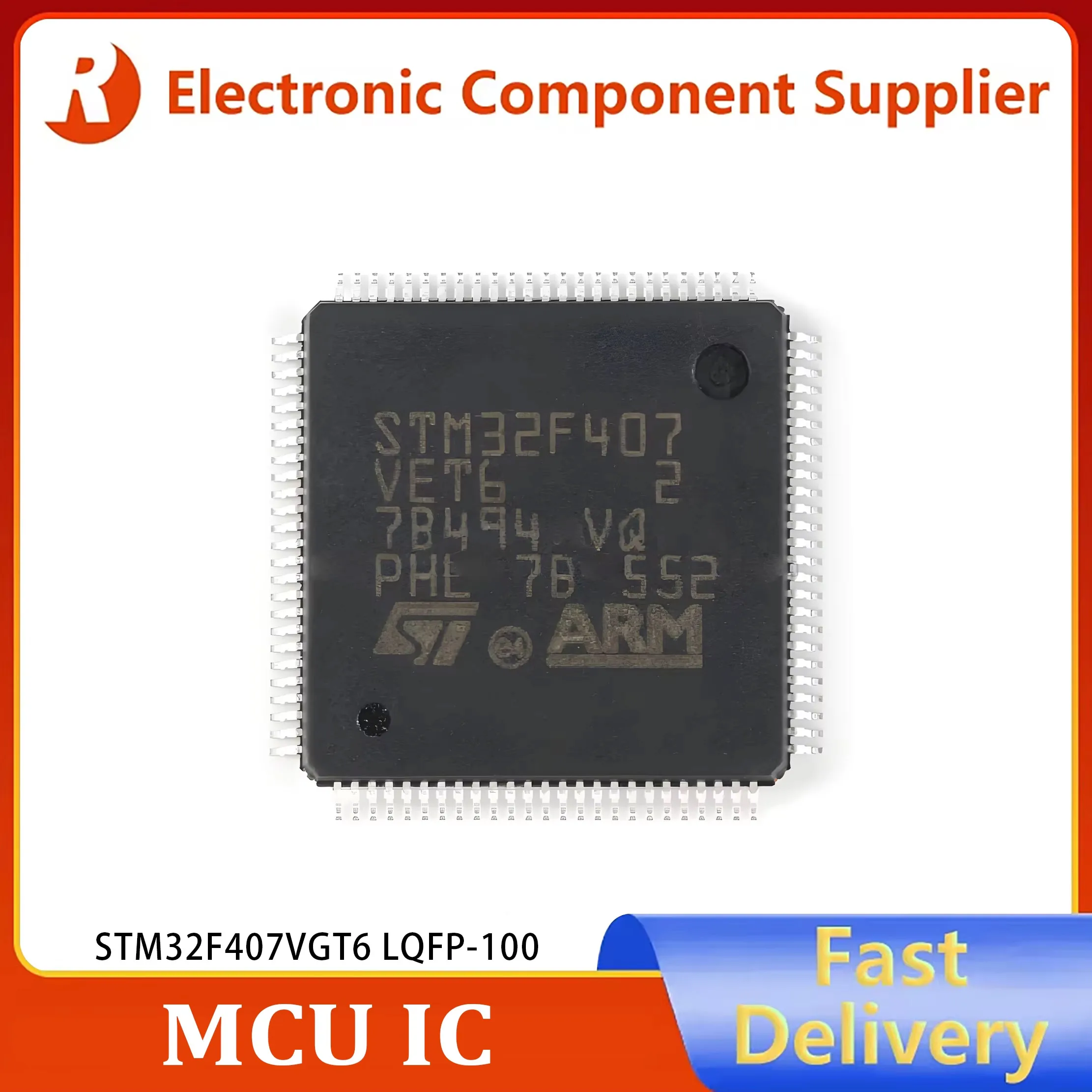 

2 шт. STM32F407VET6 LQFP-100 (14x14) новые и оригинальные STM32F100R8T6B STM32F205RGT6 STM8L101F3P6 MCU IC на складе