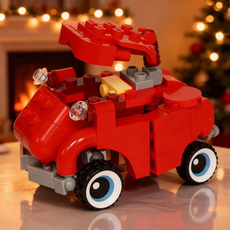 106 Piezas MOC Creator 3 en 1, Modelo de Coche BMWedd Isetta, Bloques de Construcción, Construcción DIY, Idea de Regalo Creativo de Navidad, Juguete Educativo de Ladrillos