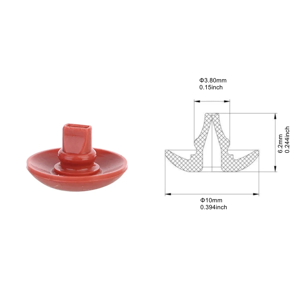 10PCS FVMQ Rubber Umbrella Valve for Garden Tool Primer Bulb