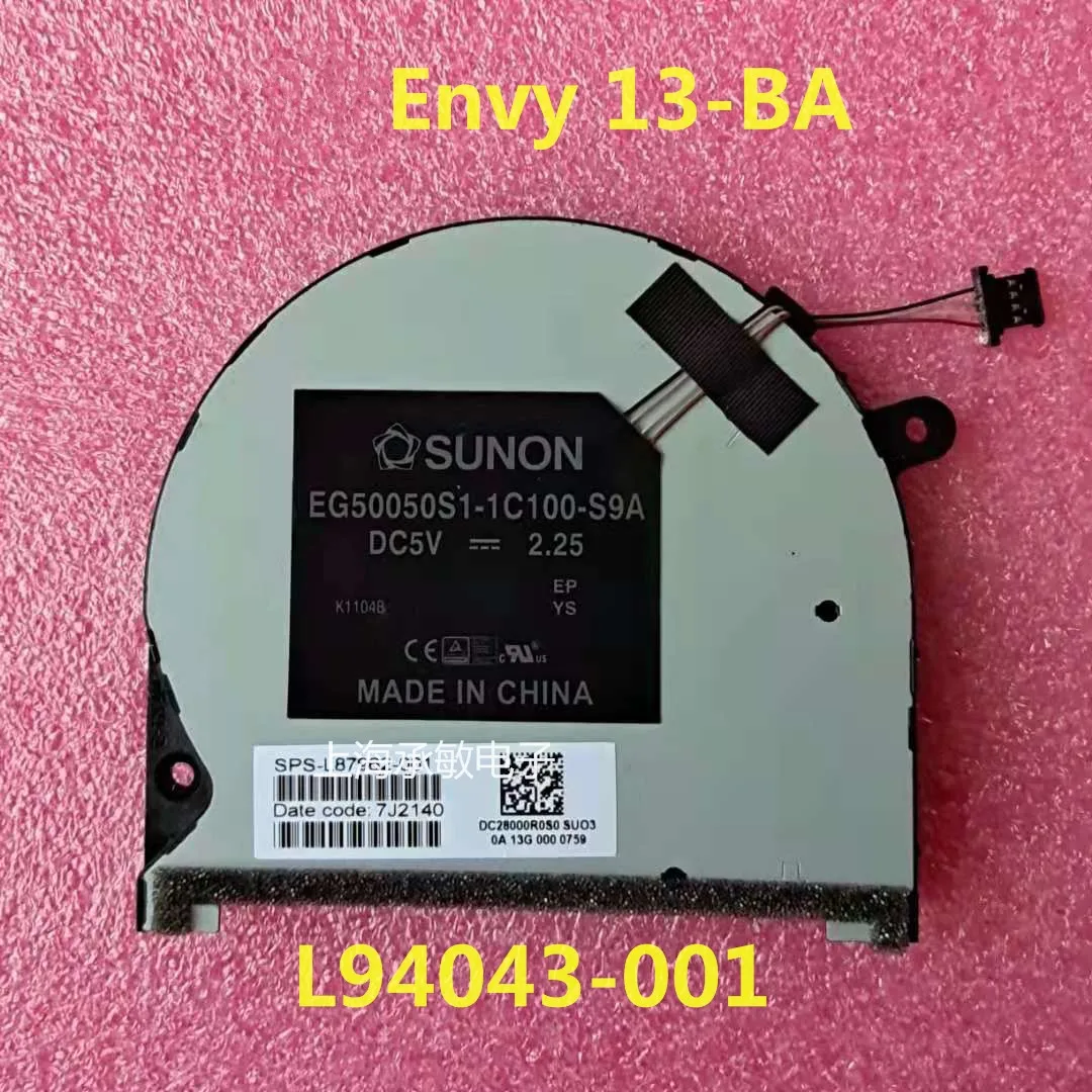 Free shipping new original hpenvy 13-ba 13-ba0017tx tpn-c145 l94043-001 notebook fan