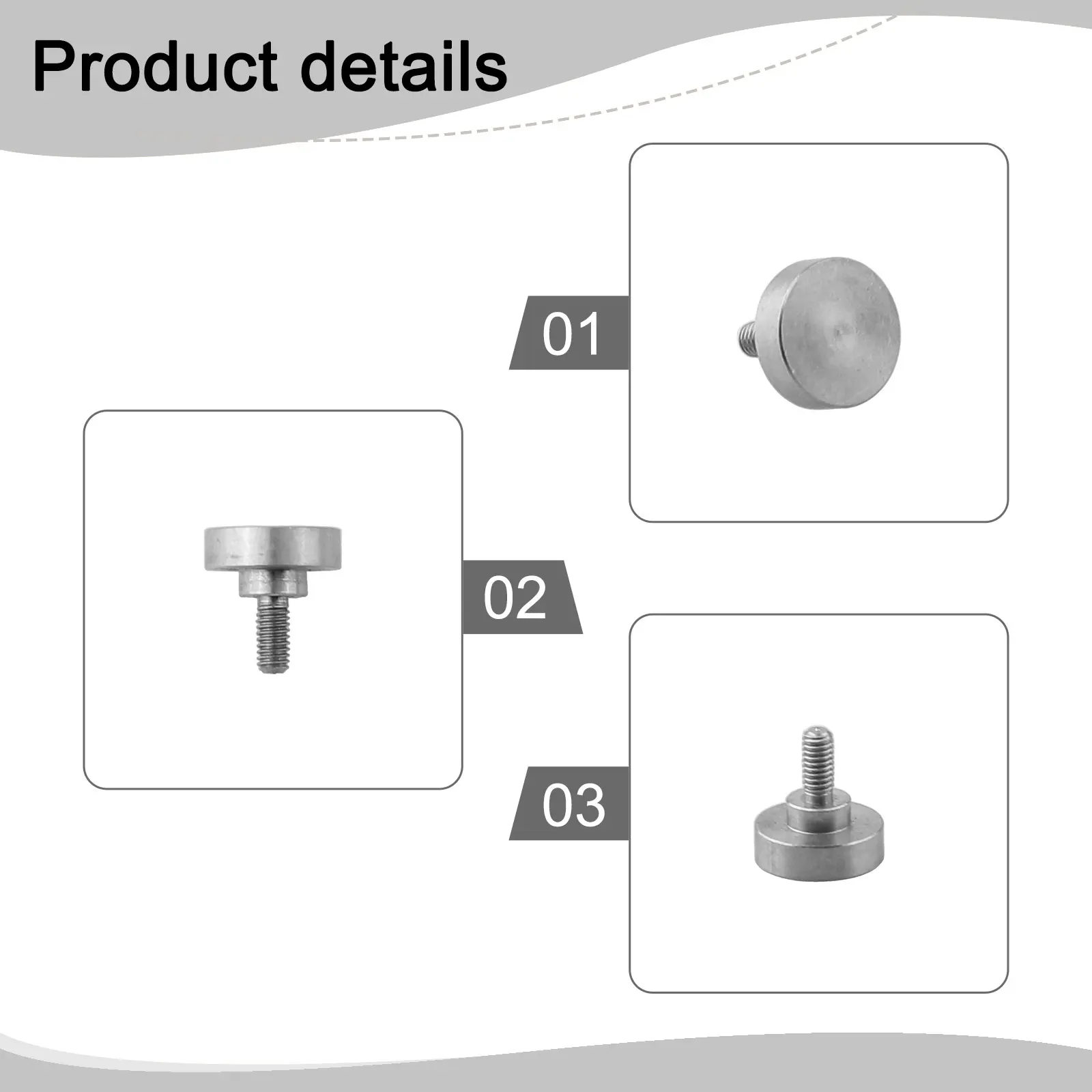 Replacement Flat Point for Dial Thickness and Depth Gauges with M2.5 Threaded Shank for Consistent Measurement Accuracy
