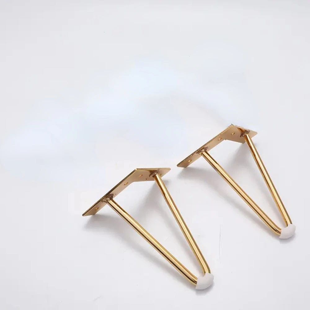 4 pcs Factory Hot Sale Metal Heavy Duty Hairpin Hair Pin Legs Iron Golden Color Steel Sofa Legs For Table Cabinet Feet