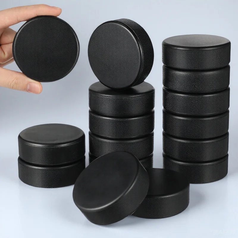 

Outdoor Hockey Puck Bulk Black Foam Pucks for Street Hockey Training Sports Roller Ice Hockey Supplies