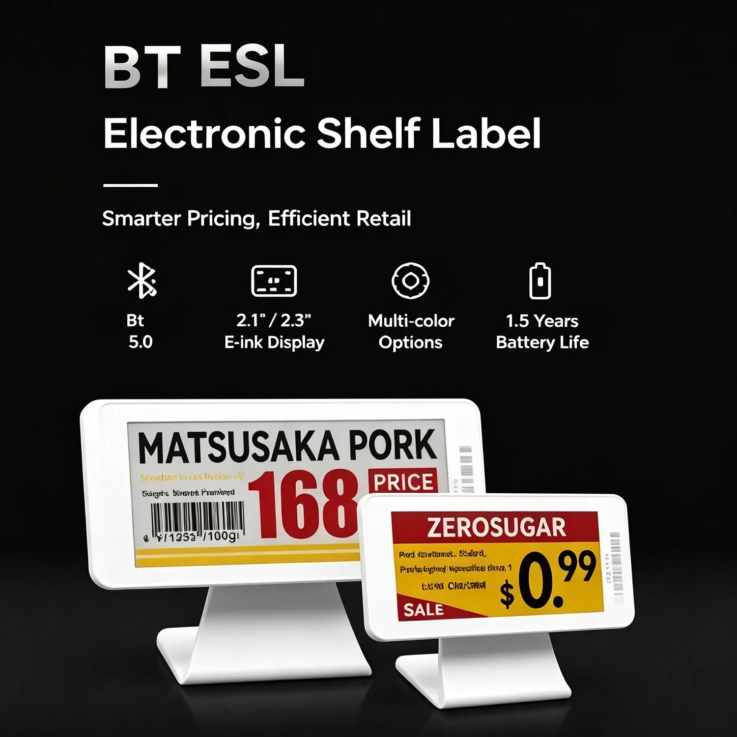 21-29''-bt-e-ink-electronic-shelf-label-esl-price-tag-wireless-smart-display-for-supermarket-store-qr-barcode-editable