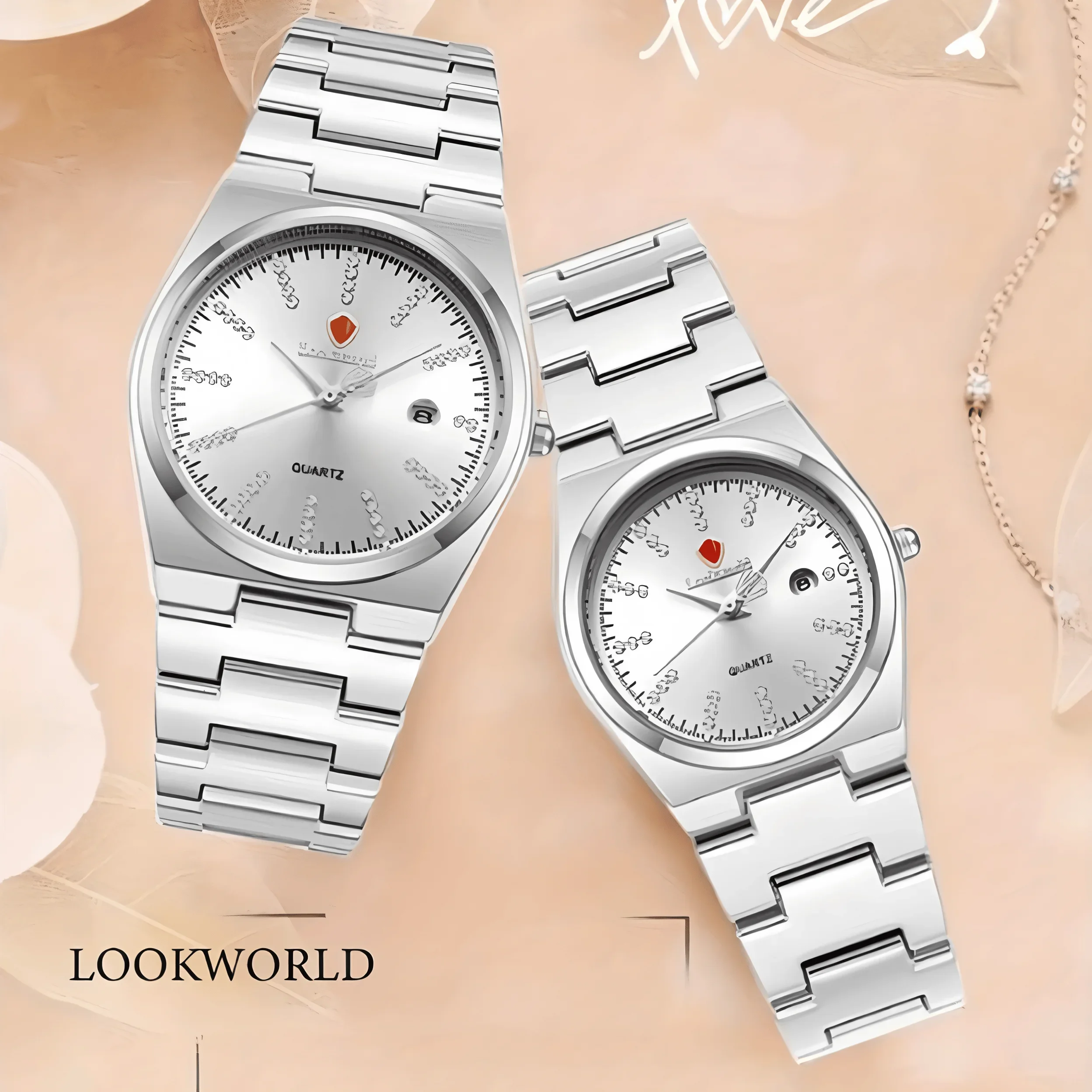 Couple's set quartz watch. Full star design, show your love, Valentine's gift, New Year's gift, symbol of love forever! couple