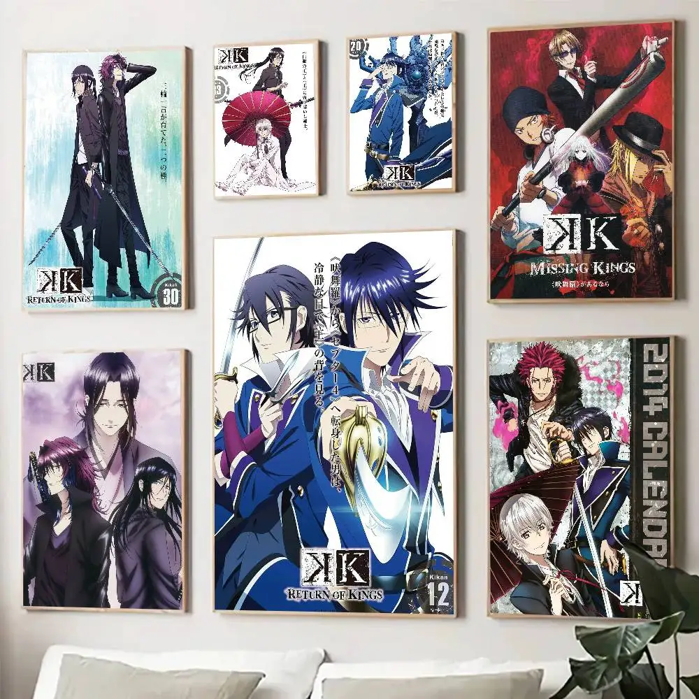 Cartoon Anime K Missing Kings Posters Living Room Bar Cafe Quality Canvas Vintage Style Comics Painting Art Home Wall Decor